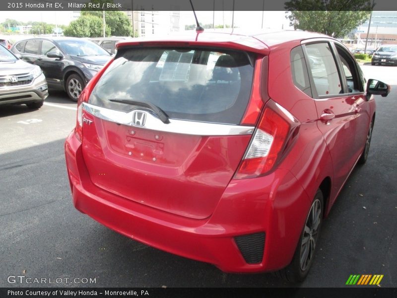 Milano Red / Black 2015 Honda Fit EX