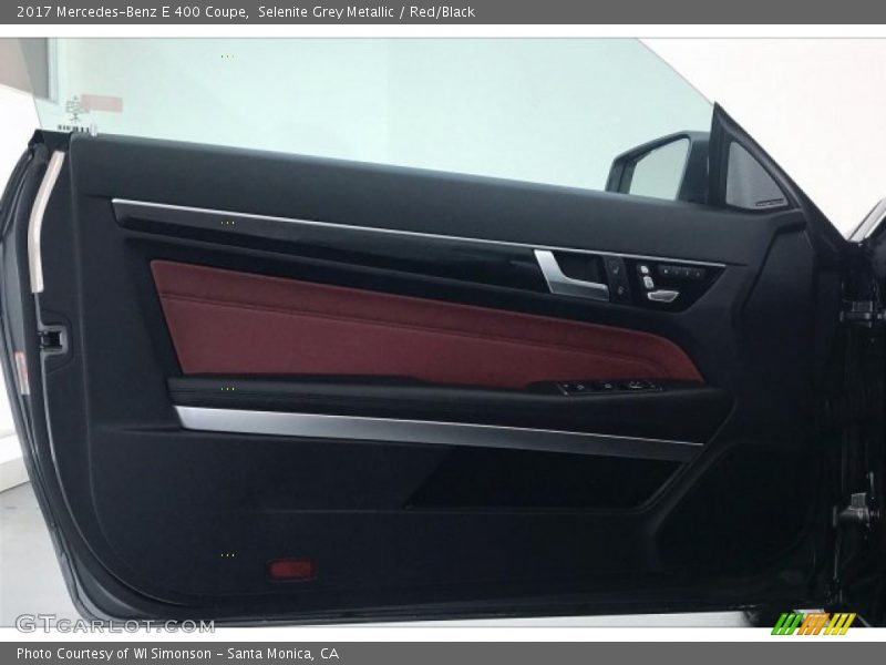 Selenite Grey Metallic / Red/Black 2017 Mercedes-Benz E 400 Coupe