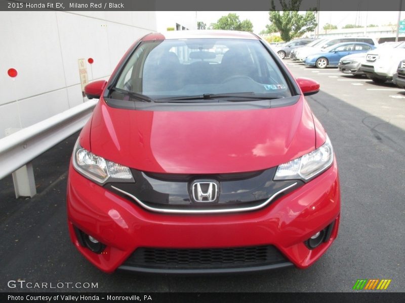 Milano Red / Black 2015 Honda Fit EX