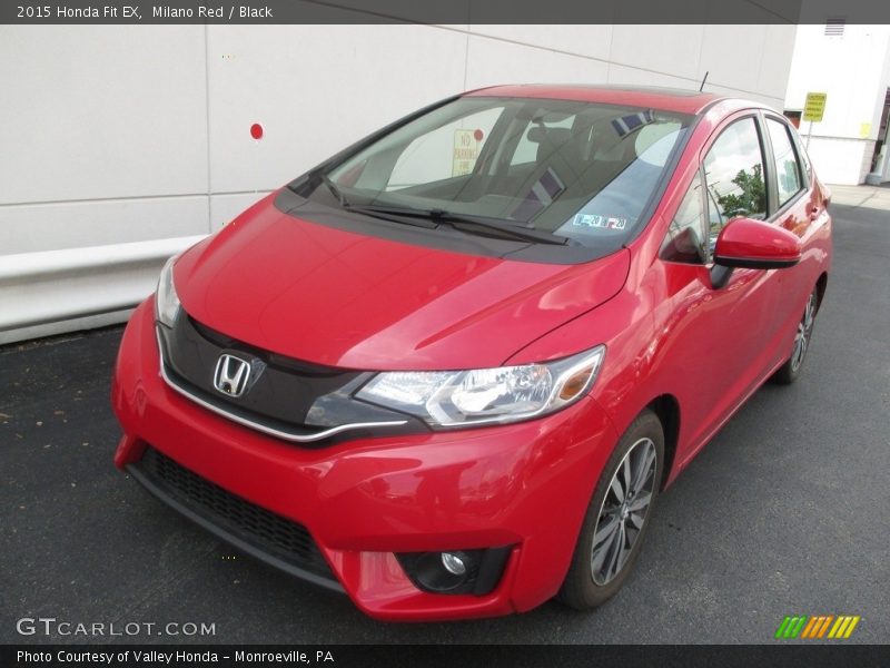 Milano Red / Black 2015 Honda Fit EX