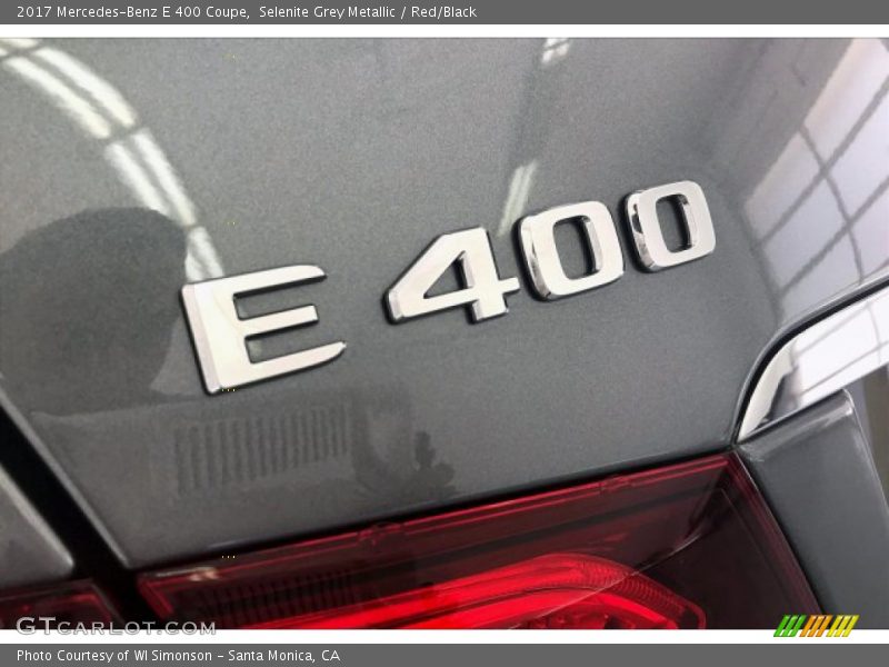 Selenite Grey Metallic / Red/Black 2017 Mercedes-Benz E 400 Coupe