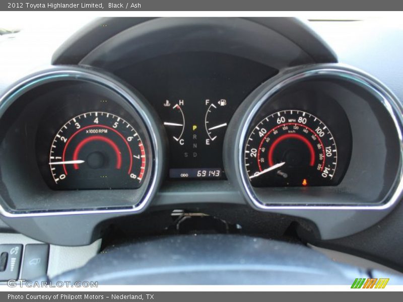 Black / Ash 2012 Toyota Highlander Limited