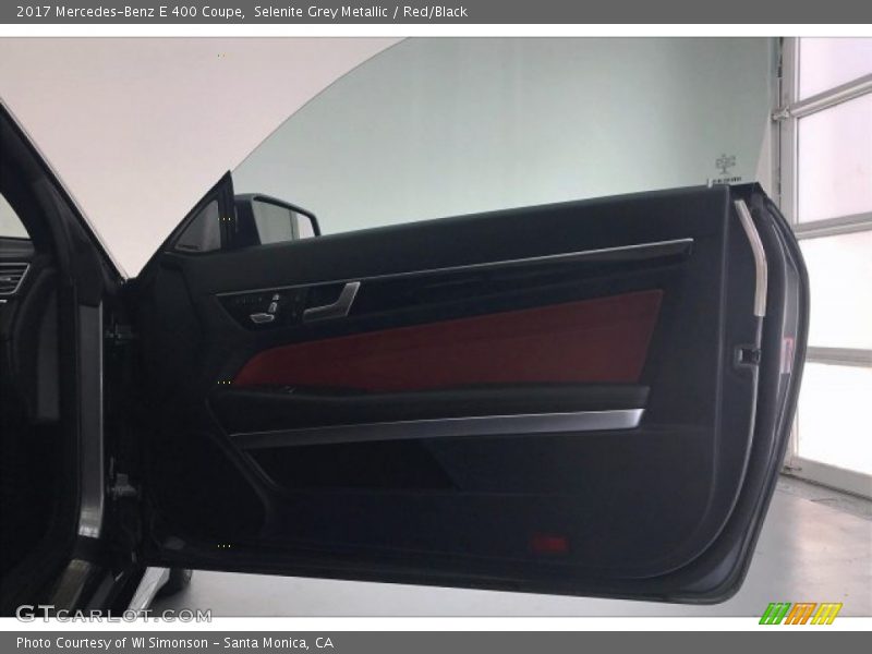 Selenite Grey Metallic / Red/Black 2017 Mercedes-Benz E 400 Coupe