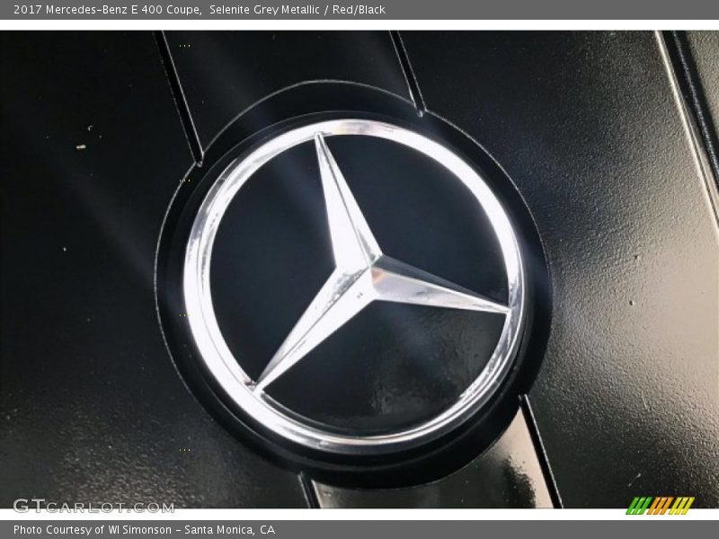 Selenite Grey Metallic / Red/Black 2017 Mercedes-Benz E 400 Coupe
