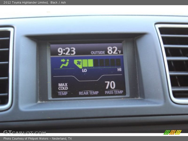 Black / Ash 2012 Toyota Highlander Limited