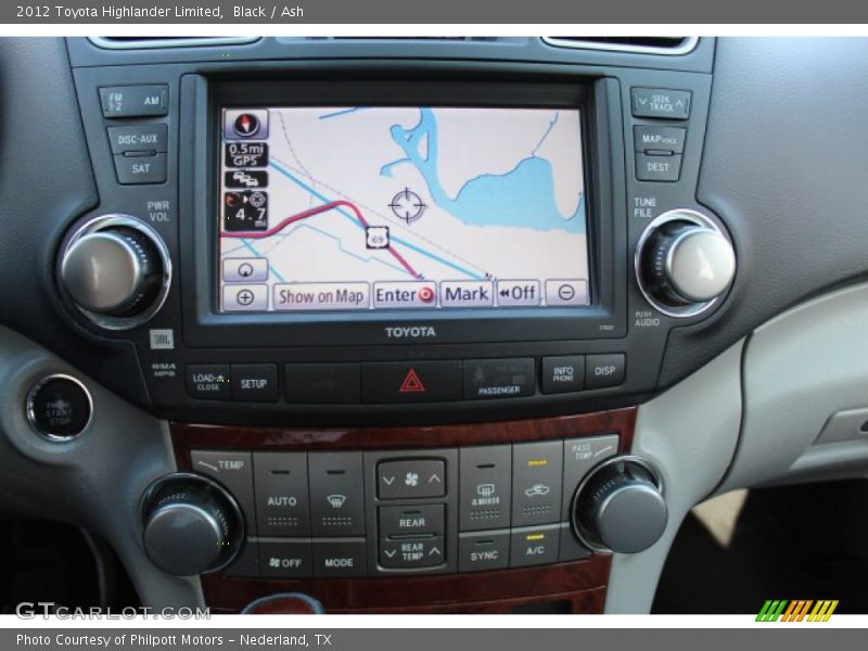 Black / Ash 2012 Toyota Highlander Limited