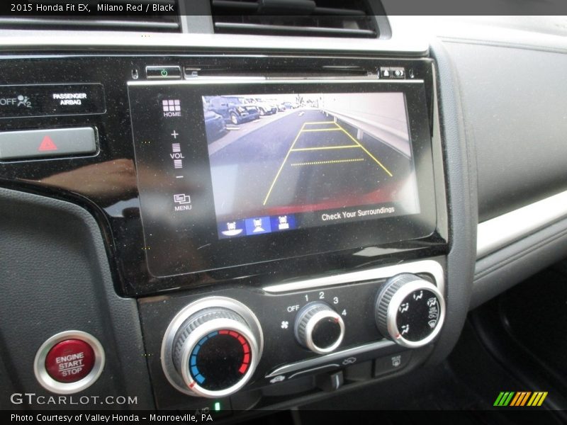 Milano Red / Black 2015 Honda Fit EX