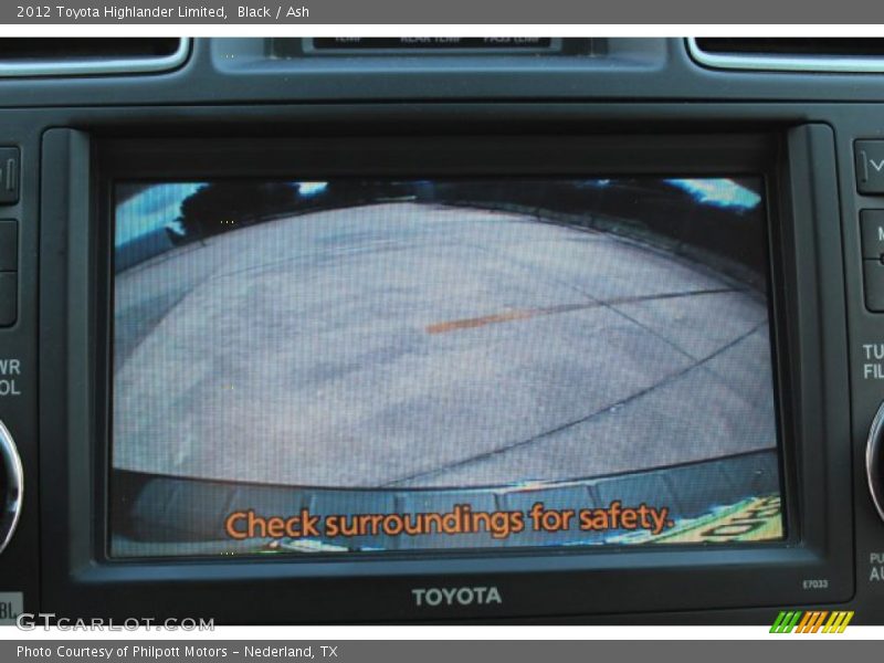 Black / Ash 2012 Toyota Highlander Limited