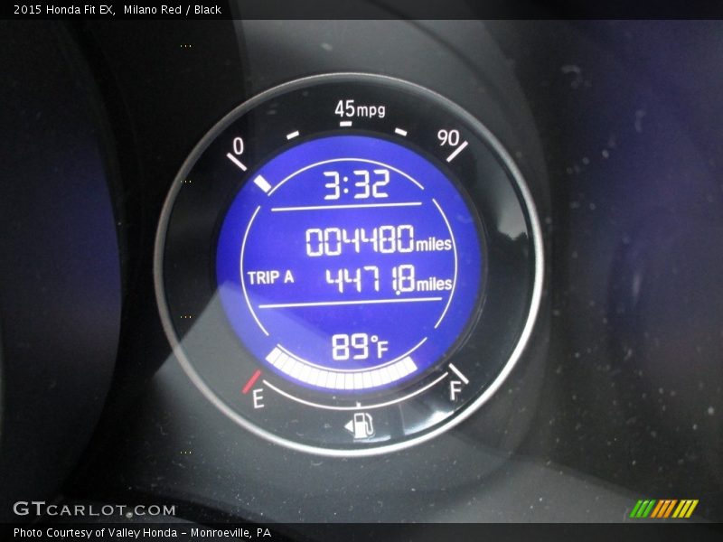 Milano Red / Black 2015 Honda Fit EX