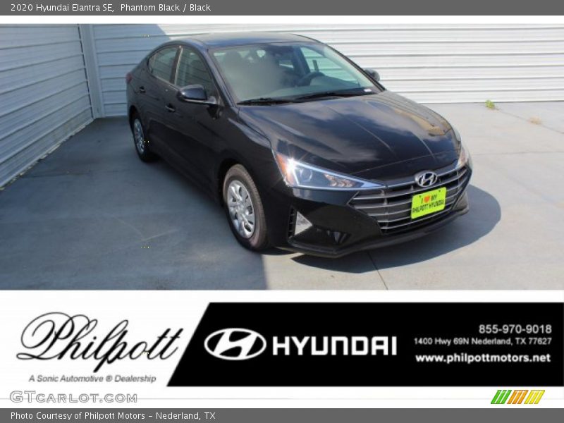 Phantom Black / Black 2020 Hyundai Elantra SE