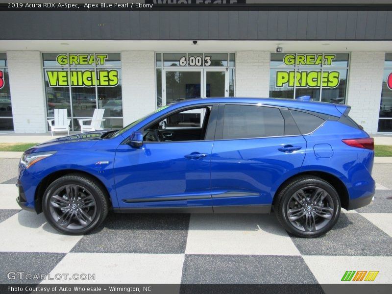 Apex Blue Pearl / Ebony 2019 Acura RDX A-Spec