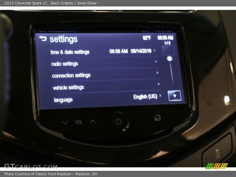 Black Granite / Silver/Silver 2013 Chevrolet Spark LT