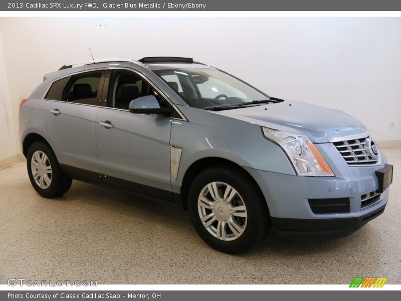 Glacier Blue Metallic / Ebony/Ebony 2013 Cadillac SRX Luxury FWD