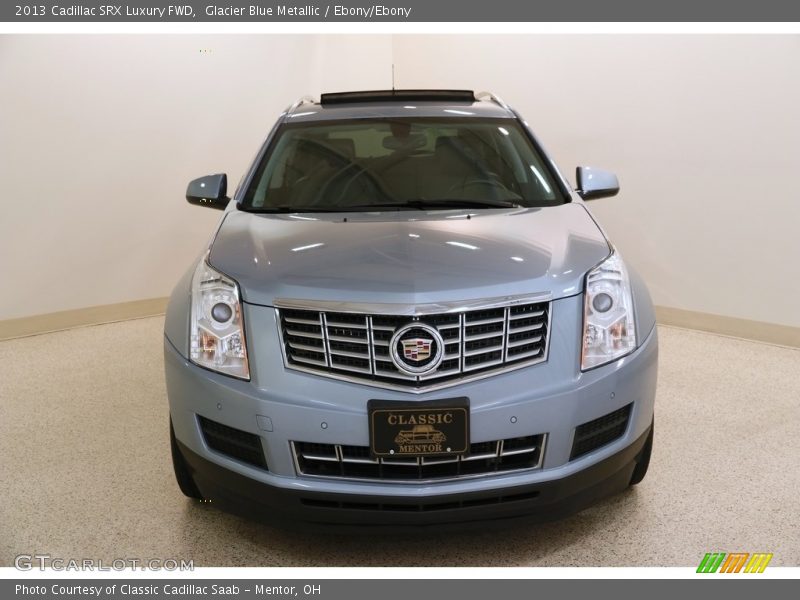 Glacier Blue Metallic / Ebony/Ebony 2013 Cadillac SRX Luxury FWD