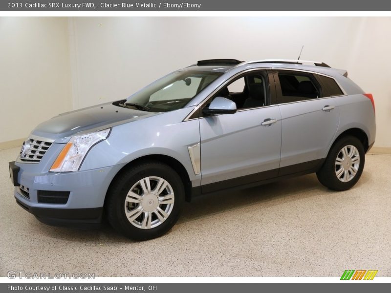 Glacier Blue Metallic / Ebony/Ebony 2013 Cadillac SRX Luxury FWD