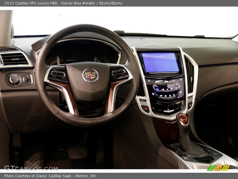 Glacier Blue Metallic / Ebony/Ebony 2013 Cadillac SRX Luxury FWD