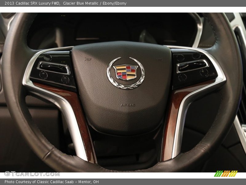 Glacier Blue Metallic / Ebony/Ebony 2013 Cadillac SRX Luxury FWD