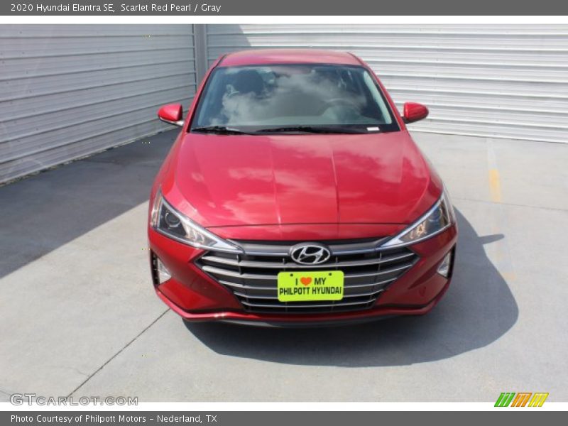 Scarlet Red Pearl / Gray 2020 Hyundai Elantra SE