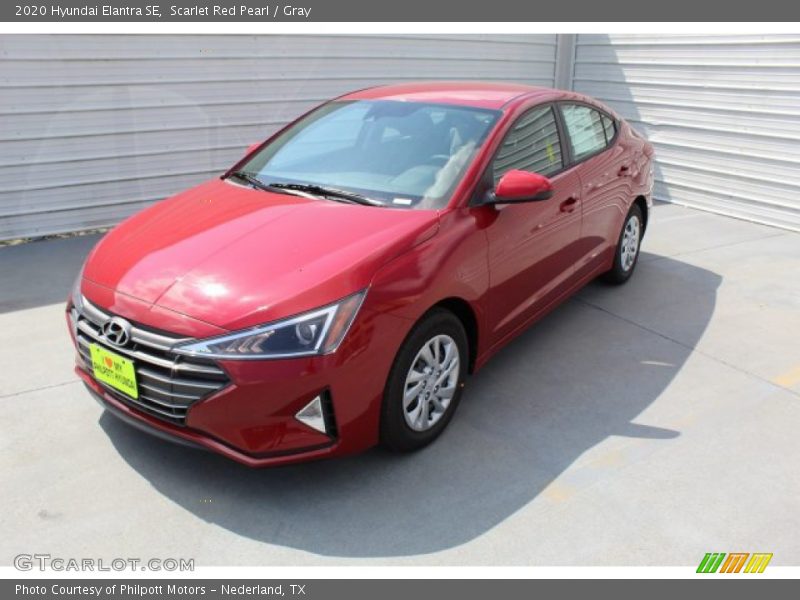 Scarlet Red Pearl / Gray 2020 Hyundai Elantra SE