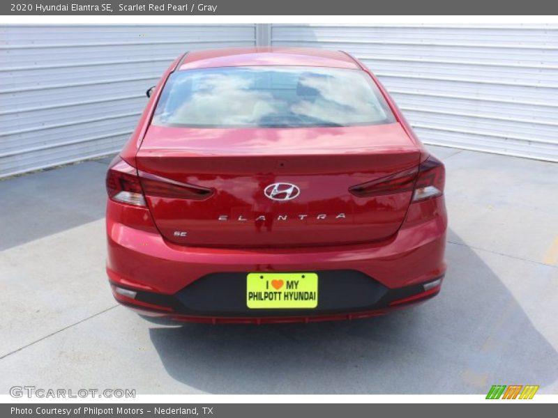 Scarlet Red Pearl / Gray 2020 Hyundai Elantra SE