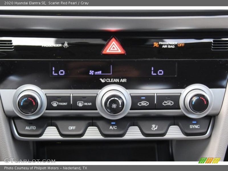 Scarlet Red Pearl / Gray 2020 Hyundai Elantra SE