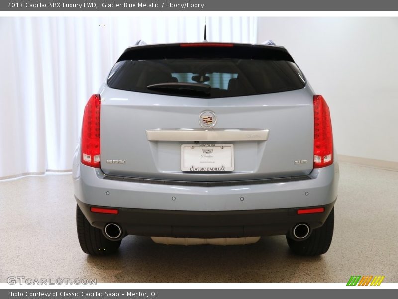 Glacier Blue Metallic / Ebony/Ebony 2013 Cadillac SRX Luxury FWD