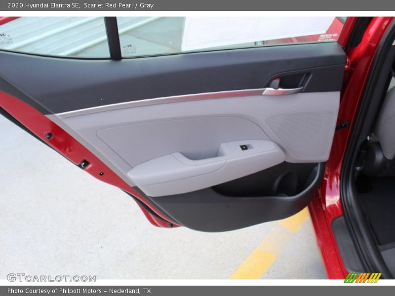 Scarlet Red Pearl / Gray 2020 Hyundai Elantra SE