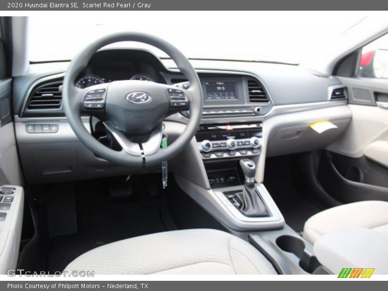 Scarlet Red Pearl / Gray 2020 Hyundai Elantra SE