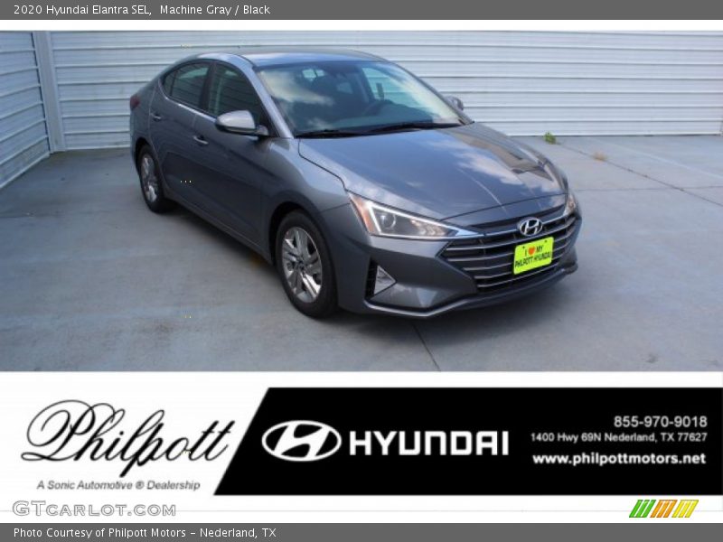 Machine Gray / Black 2020 Hyundai Elantra SEL