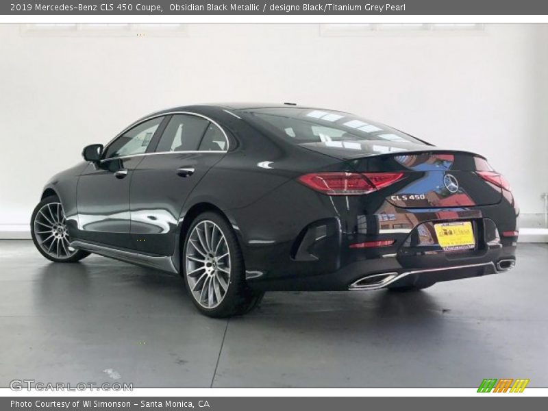 Obsidian Black Metallic / designo Black/Titanium Grey Pearl 2019 Mercedes-Benz CLS 450 Coupe