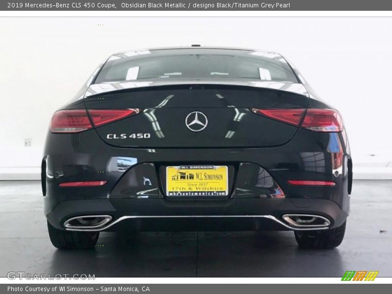 Obsidian Black Metallic / designo Black/Titanium Grey Pearl 2019 Mercedes-Benz CLS 450 Coupe