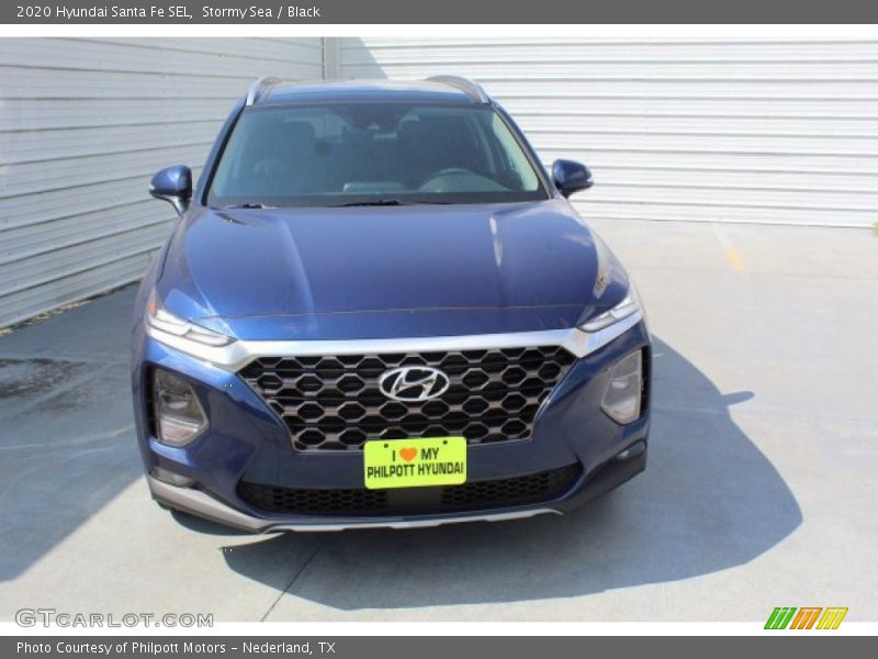 Stormy Sea / Black 2020 Hyundai Santa Fe SEL