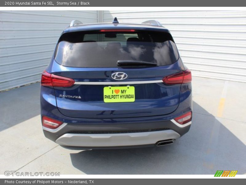 Stormy Sea / Black 2020 Hyundai Santa Fe SEL