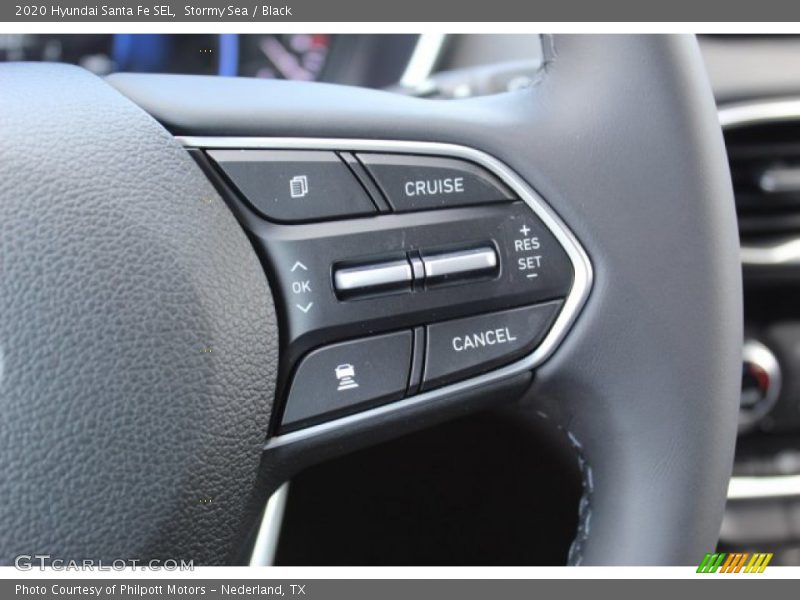 Stormy Sea / Black 2020 Hyundai Santa Fe SEL
