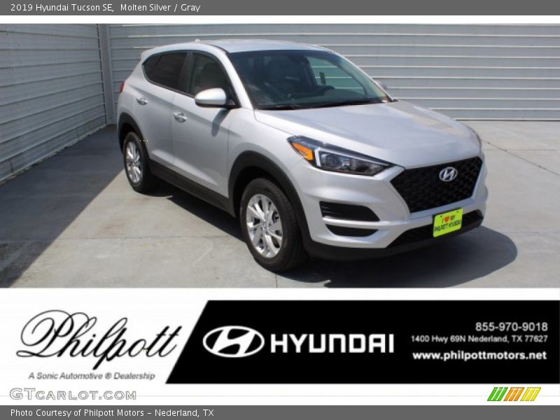 Molten Silver / Gray 2019 Hyundai Tucson SE