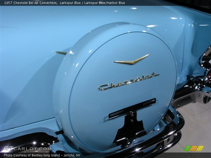 Larkspur Blue / Larkspur Blue/Harbor Blue 1957 Chevrolet Bel Air Convertible
