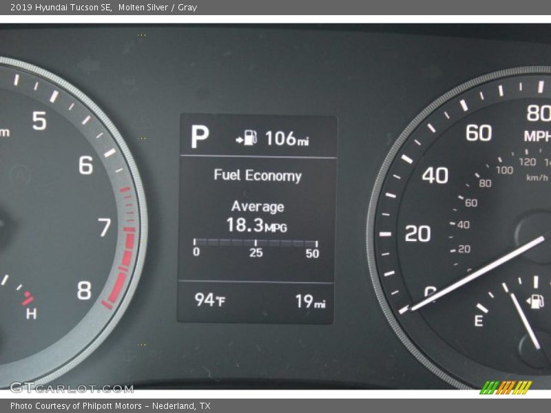 Molten Silver / Gray 2019 Hyundai Tucson SE