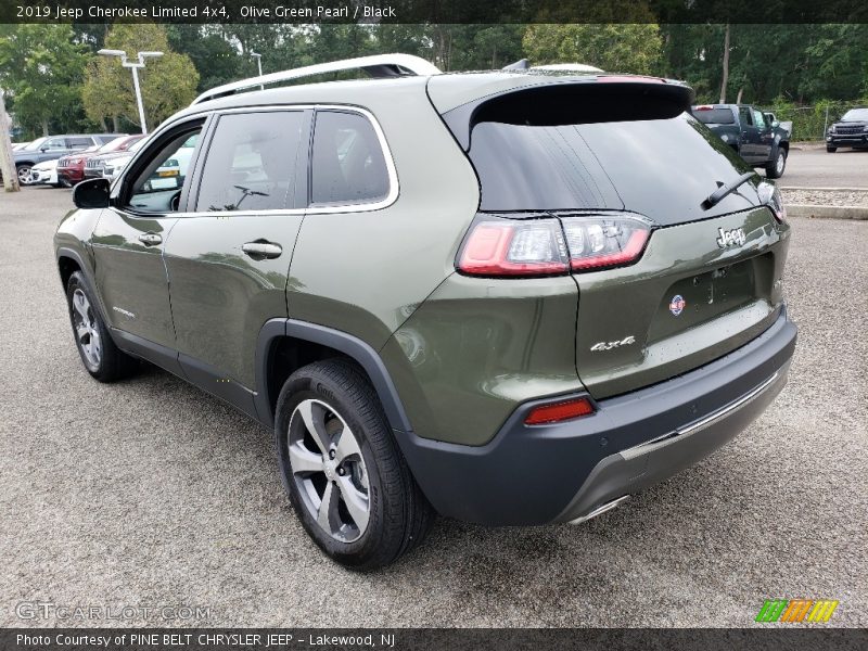 Olive Green Pearl / Black 2019 Jeep Cherokee Limited 4x4