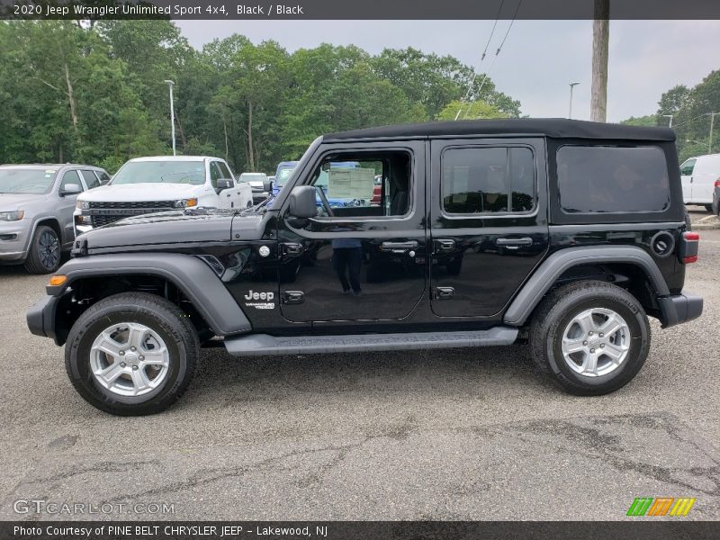 Black / Black 2020 Jeep Wrangler Unlimited Sport 4x4