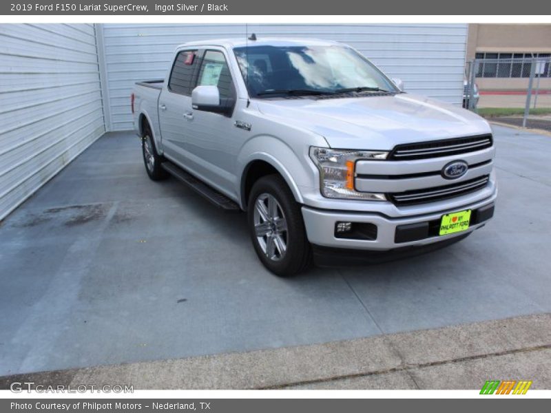 Ingot Silver / Black 2019 Ford F150 Lariat SuperCrew