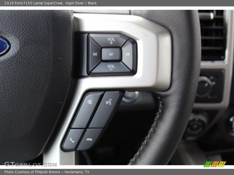 Ingot Silver / Black 2019 Ford F150 Lariat SuperCrew
