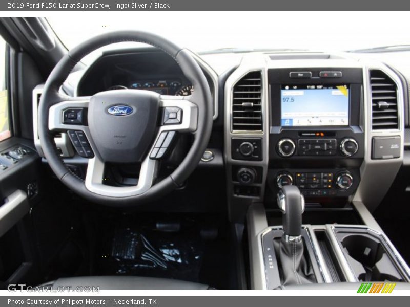 Ingot Silver / Black 2019 Ford F150 Lariat SuperCrew