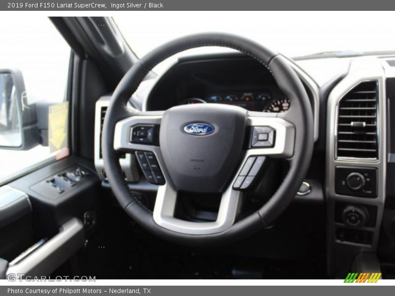 Ingot Silver / Black 2019 Ford F150 Lariat SuperCrew