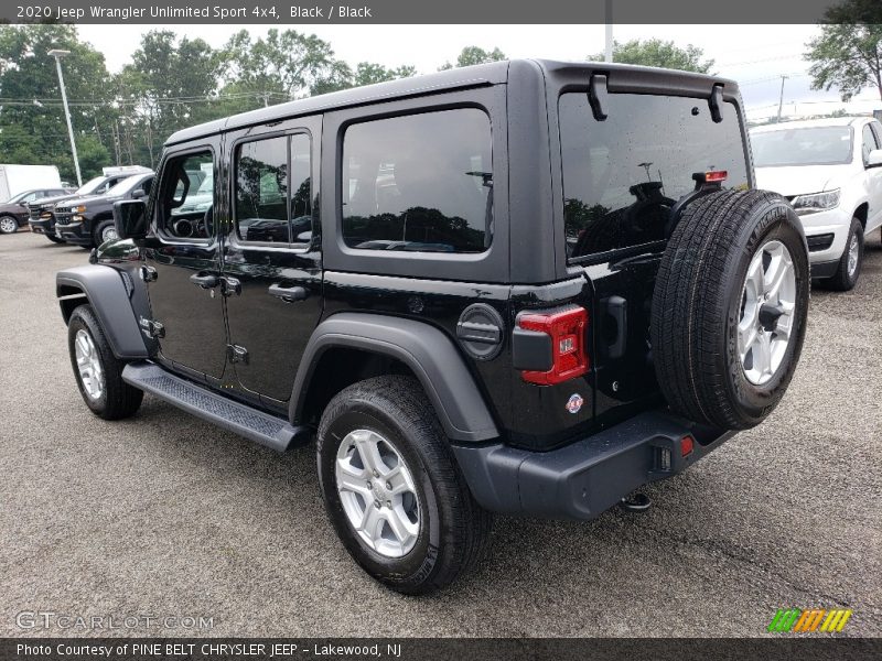 Black / Black 2020 Jeep Wrangler Unlimited Sport 4x4