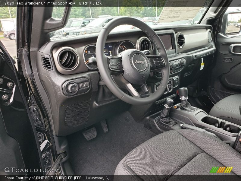 Front Seat of 2020 Wrangler Unlimited Sport 4x4