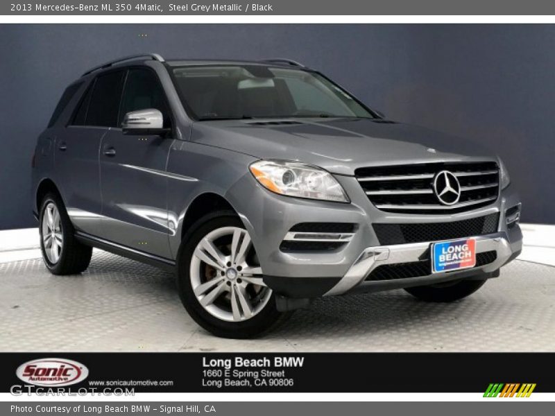 Steel Grey Metallic / Black 2013 Mercedes-Benz ML 350 4Matic