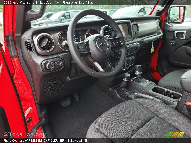  2020 Wrangler Unlimited Sport 4x4 Black Interior