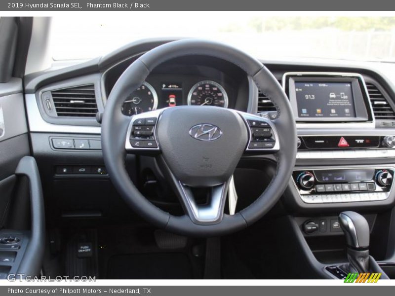 Phantom Black / Black 2019 Hyundai Sonata SEL