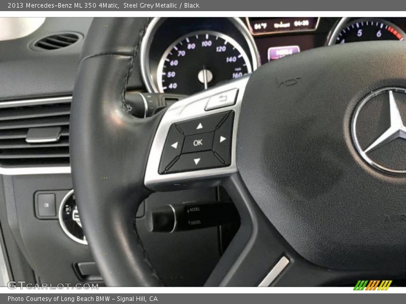 Steel Grey Metallic / Black 2013 Mercedes-Benz ML 350 4Matic