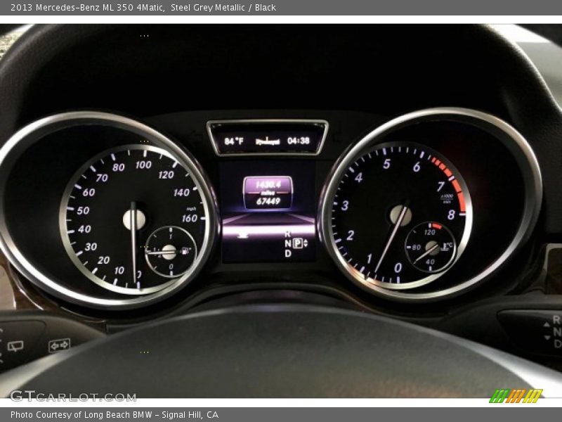 Steel Grey Metallic / Black 2013 Mercedes-Benz ML 350 4Matic